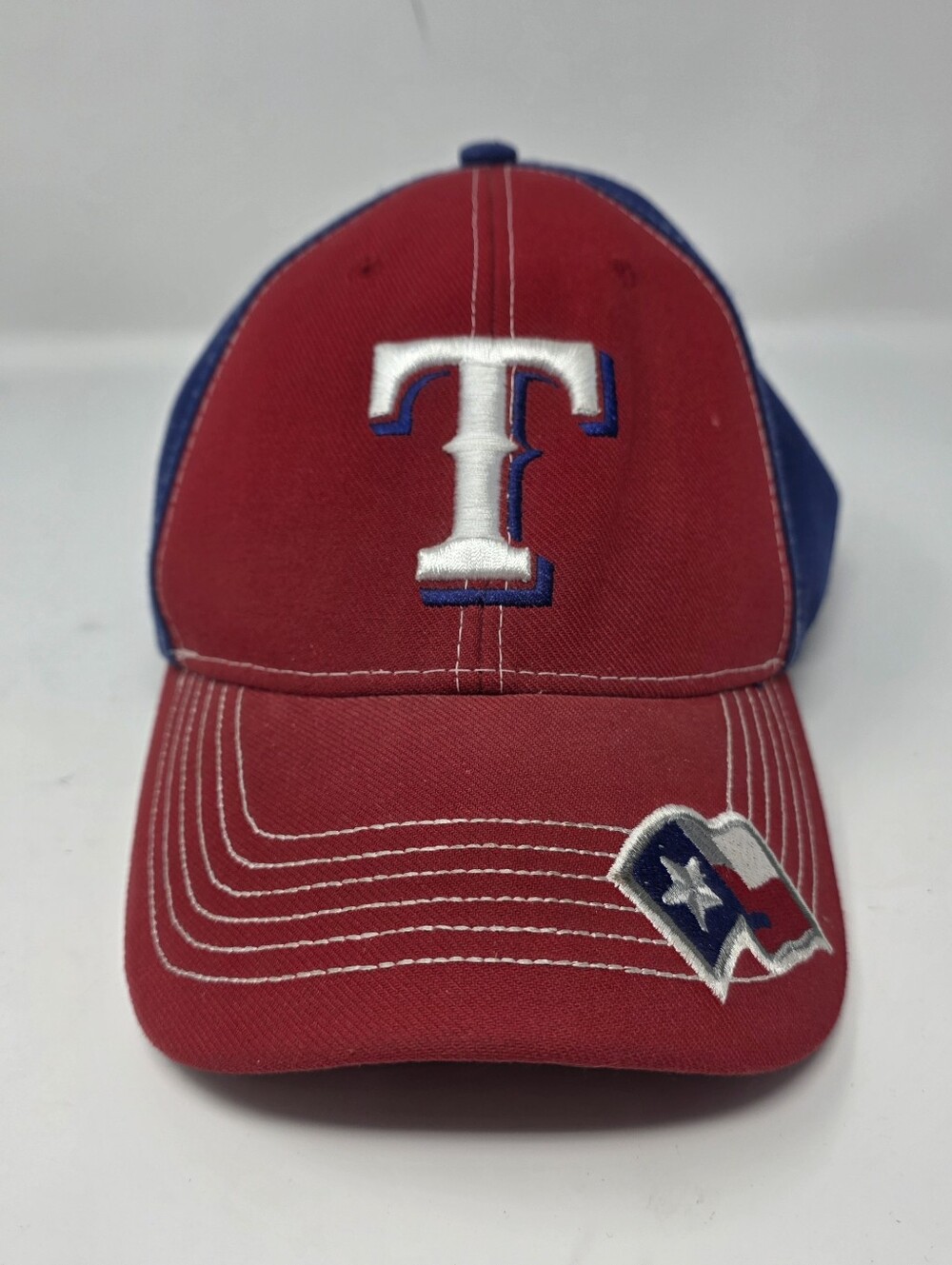 Vintage Texas Rangers Baseball Cap Hat Fan Favorite Blue Embroidered Texas Logo